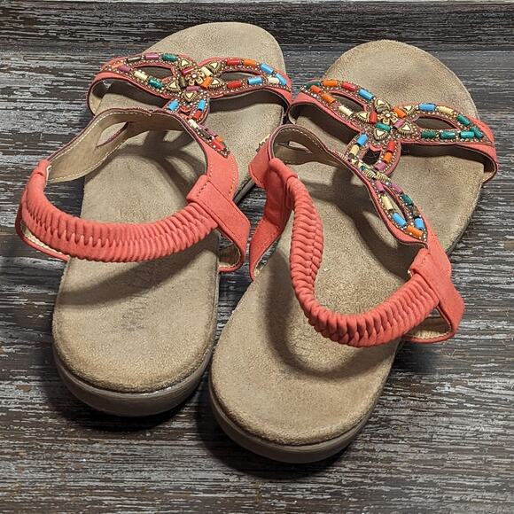 Patrizia by Spring Step Women's Volcanic Beaded T-Strap Comfort Sandal Size 42 - Picture 5 of 8